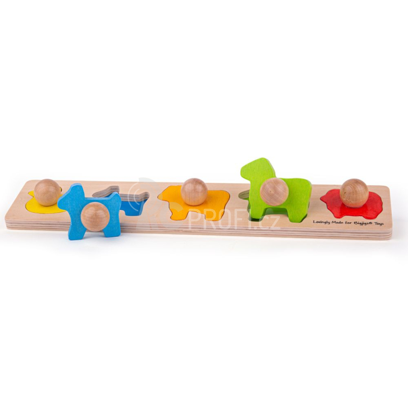 Bigjigs Baby Vkládací puzzle zvířata