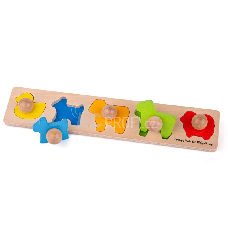 Bigjigs Baby Vkládací puzzle zvířata