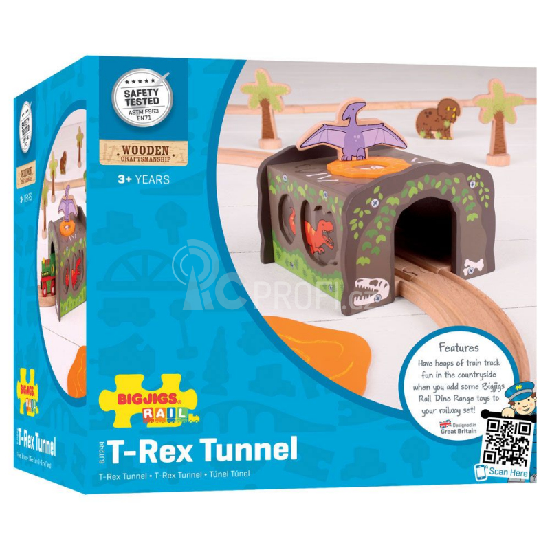 Bigjigs Rail Dinosauří tunel T-Rex