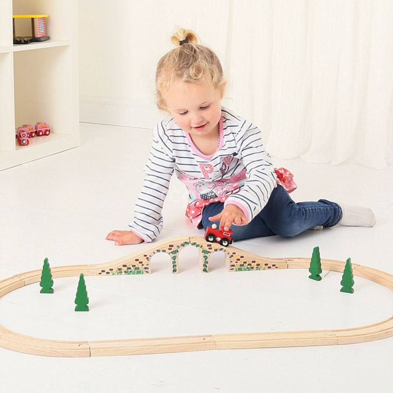 Bigjigs Rail dřevěná vláčkodráha  - Most