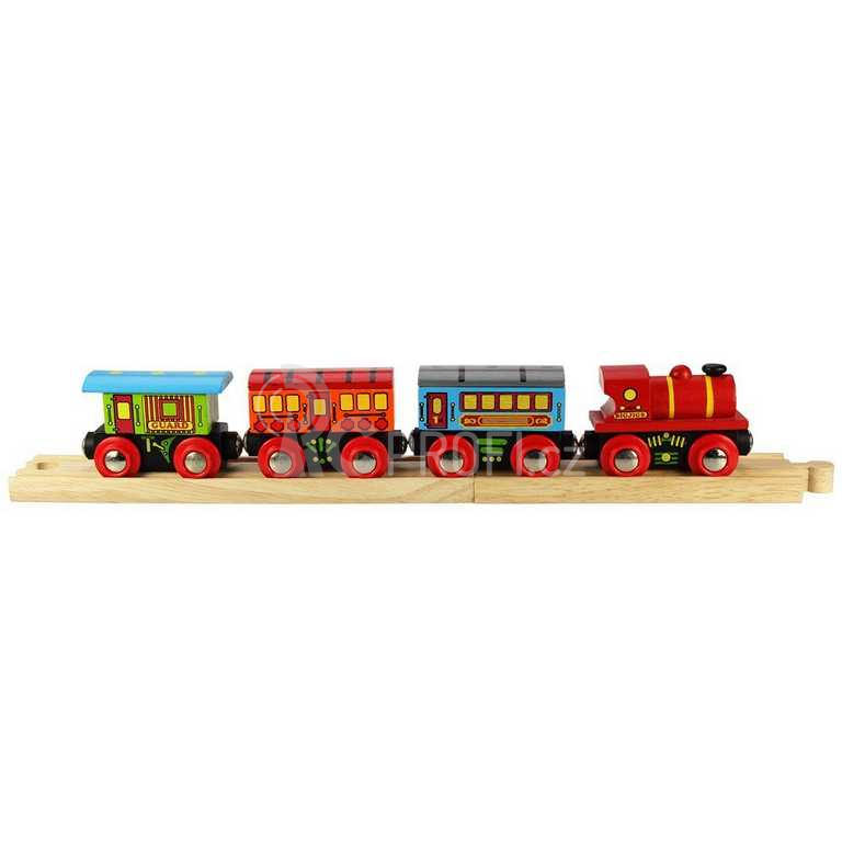 Bigjigs Rail Osobní vlak + 2 koleje - poškozený obal