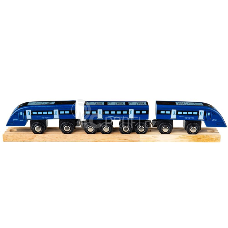 Bigjigs Rail Rychlík High Speed 1 modrý