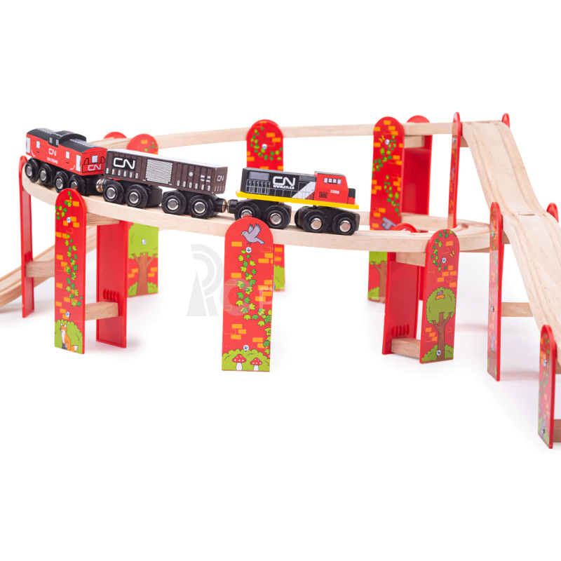 Bigjigs Rail Víceúrovňový set kolejí