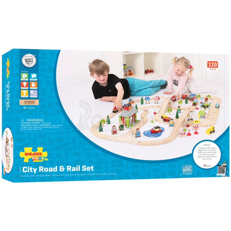 Bigjigs Rail Vláčkodráha a autodráha - poškozený obal