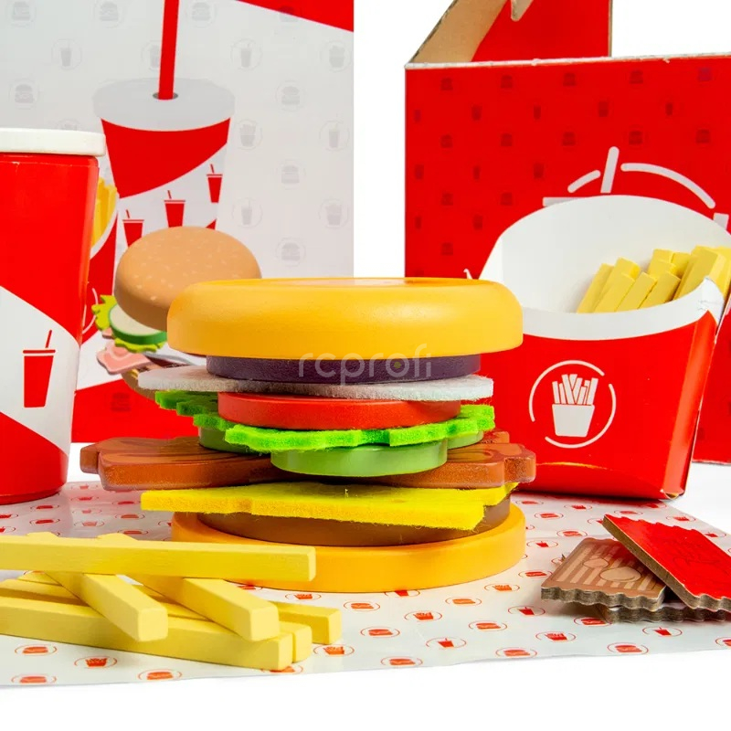 Bigjigs Sada Burger a hranolky