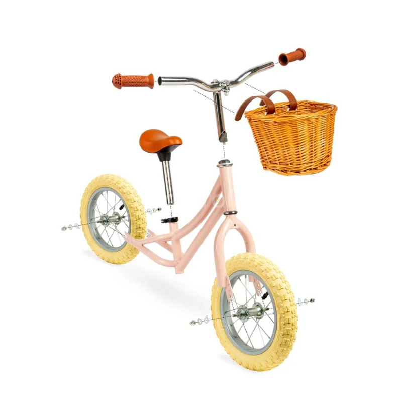 Bigjigs Toys Balanční odrážedlo růžové