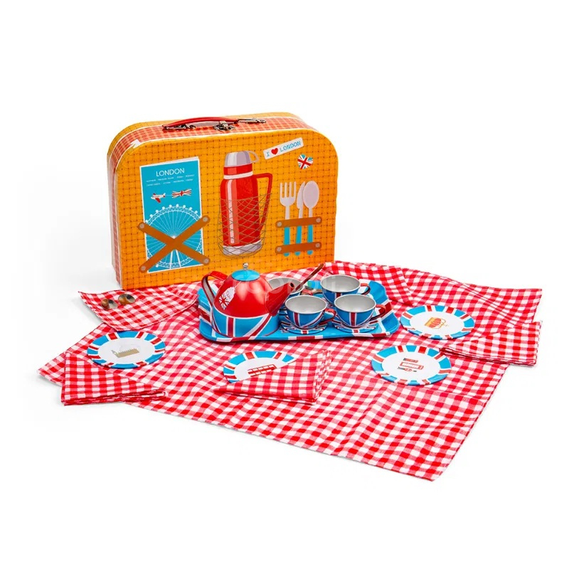 Bigjigs Toys Čajová sada v kufříku Londýn