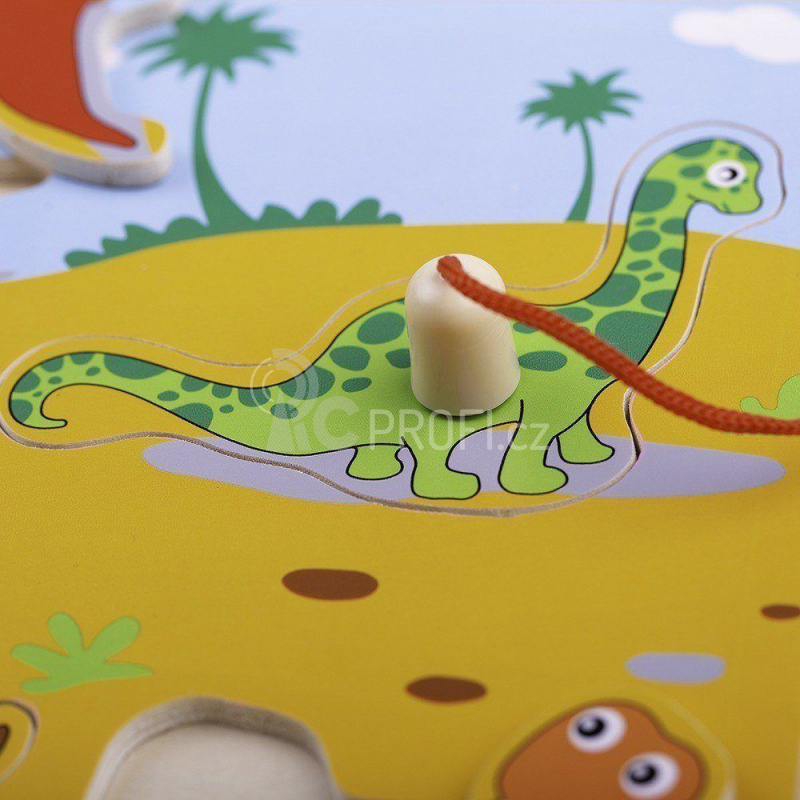 Bigjigs Toys Dřevěné chytání dinosaurů