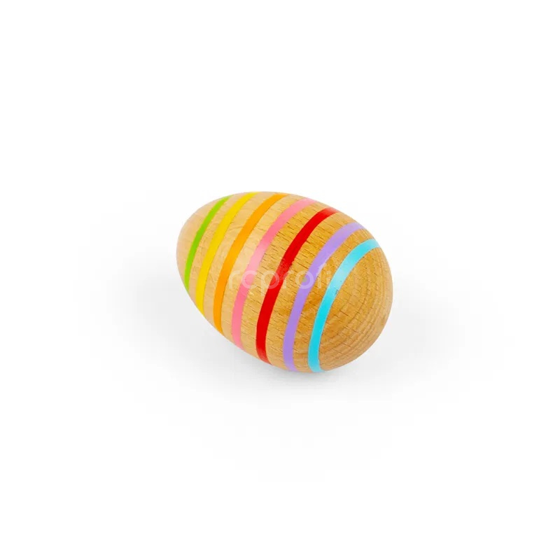Bigjigs Toys Dřevěné hudební vejce pruhované