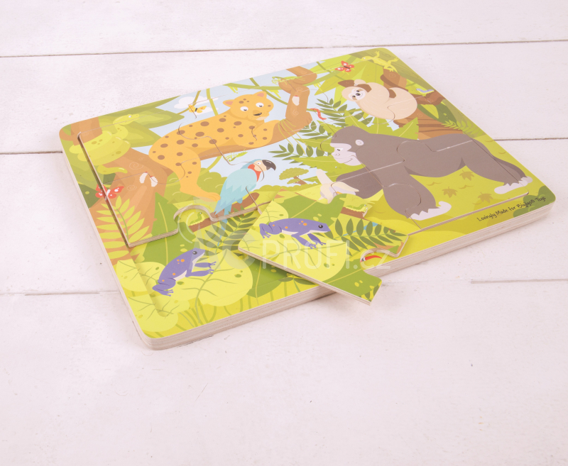 Bigjigs Toys Dřevěné puzzle jungle