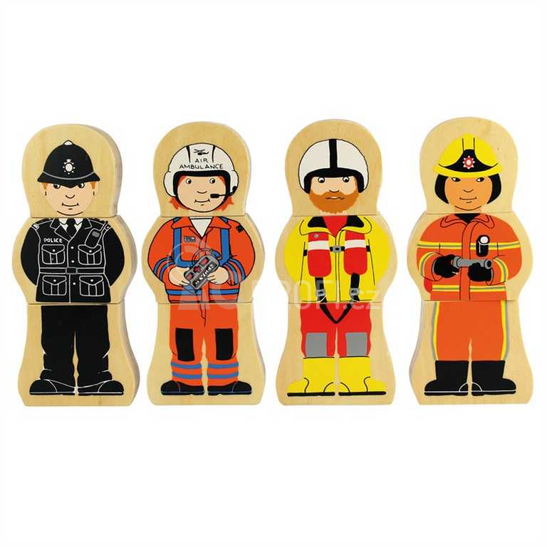 Bigjigs Toys Dřevěné puzzle profese
