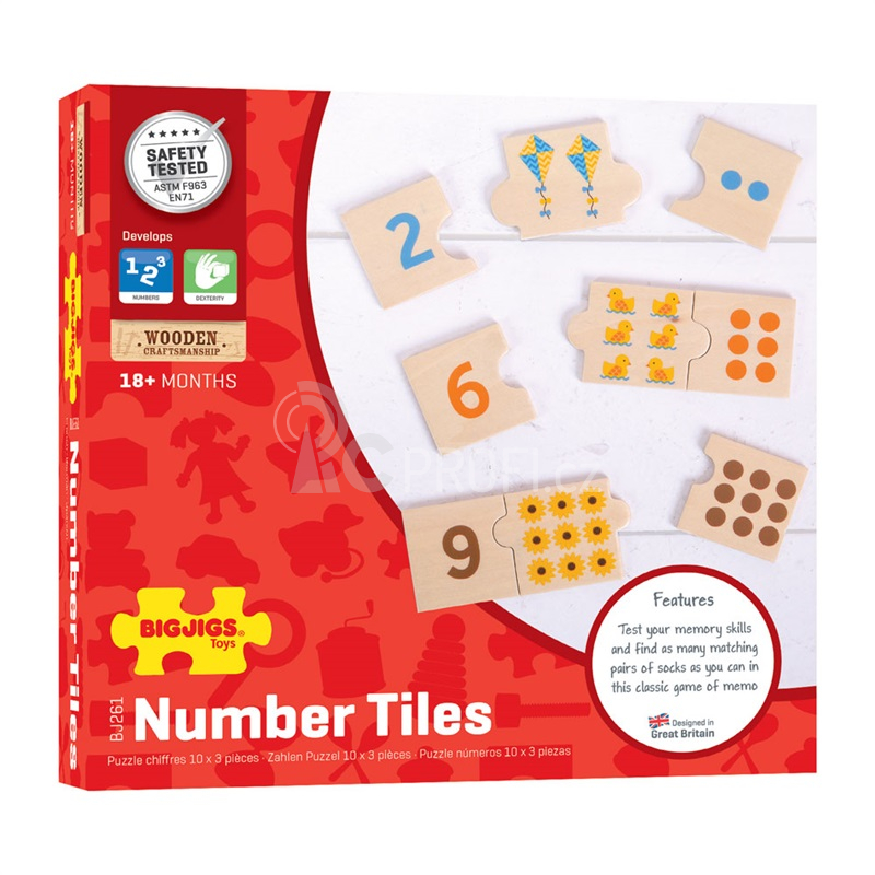 Bigjigs Toys Edukativní puzzle počítání