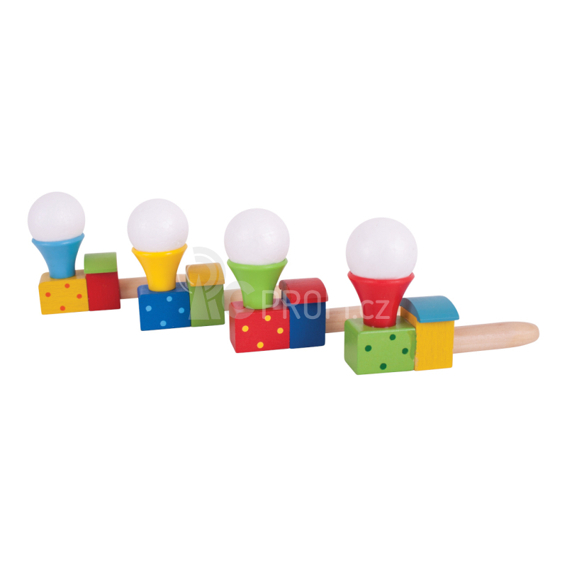 Bigjigs Toys Foukání lokomotiva s balónkem 1ks