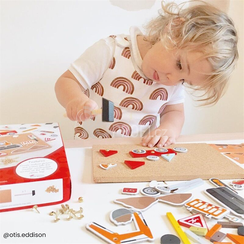 Bigjigs Toys Kreativní zatloukací hra doprava - poškozený obal