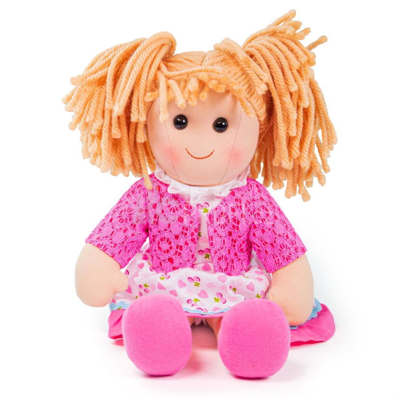 Bigjigs Toys Látková panenka Becky 38 cm