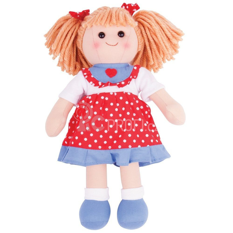 Bigjigs Toys Látková panenka Emily 34 cm