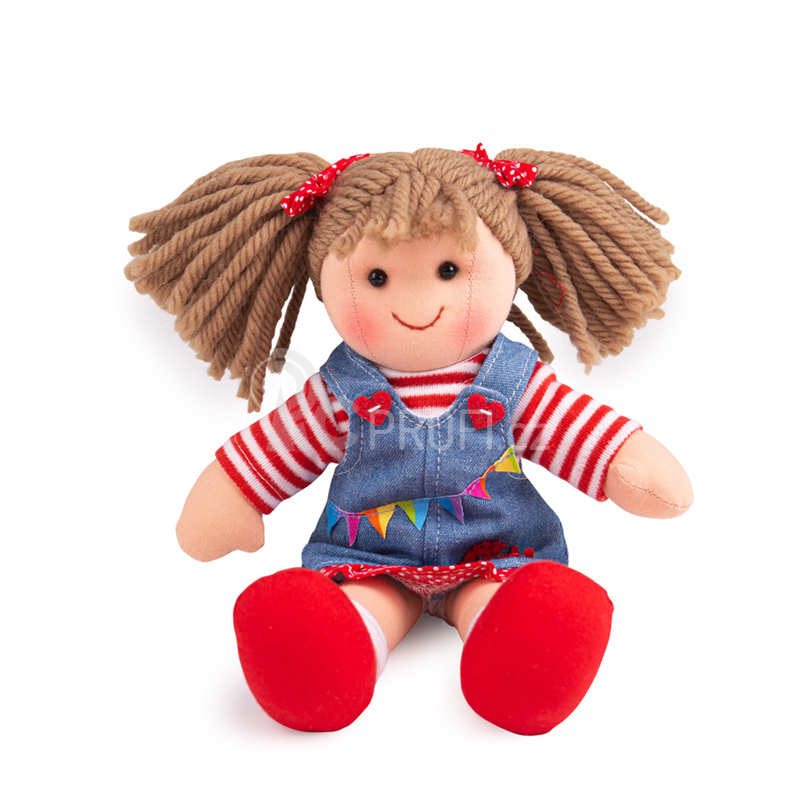 Bigjigs Toys Látková panenka Hattie 28 cm