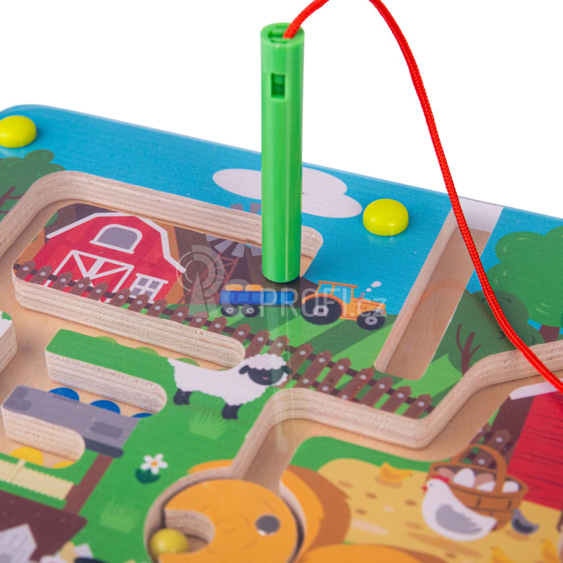 Bigjigs Toys Magnetické bludiště Farma
