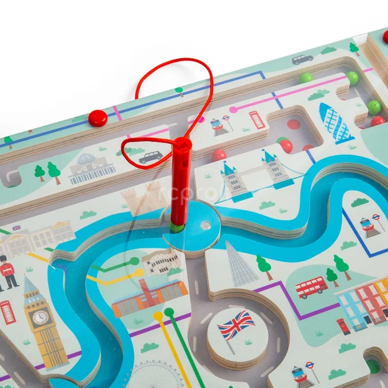 Bigjigs Toys Magnetické bludiště Londýn