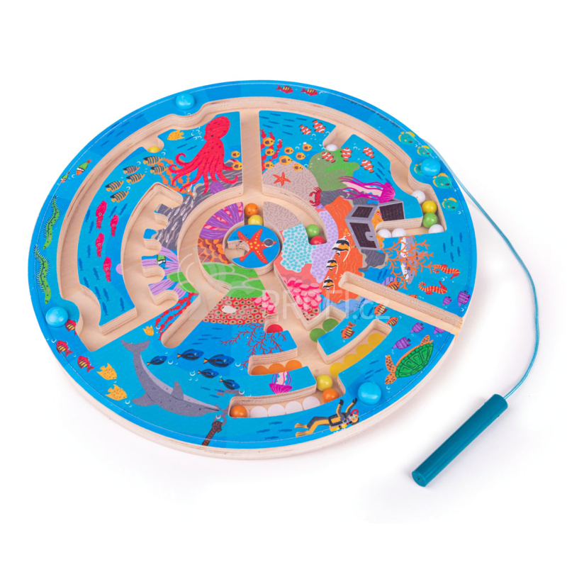 Bigjigs Toys Magnetické bludiště Podmořský život