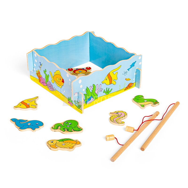 Bigjigs Toys Magnetické chytání rybiček moře