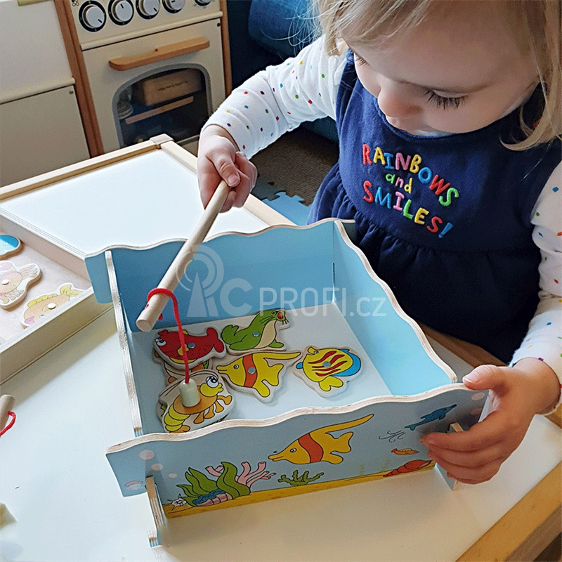 Bigjigs Toys Magnetické chytání rybiček moře