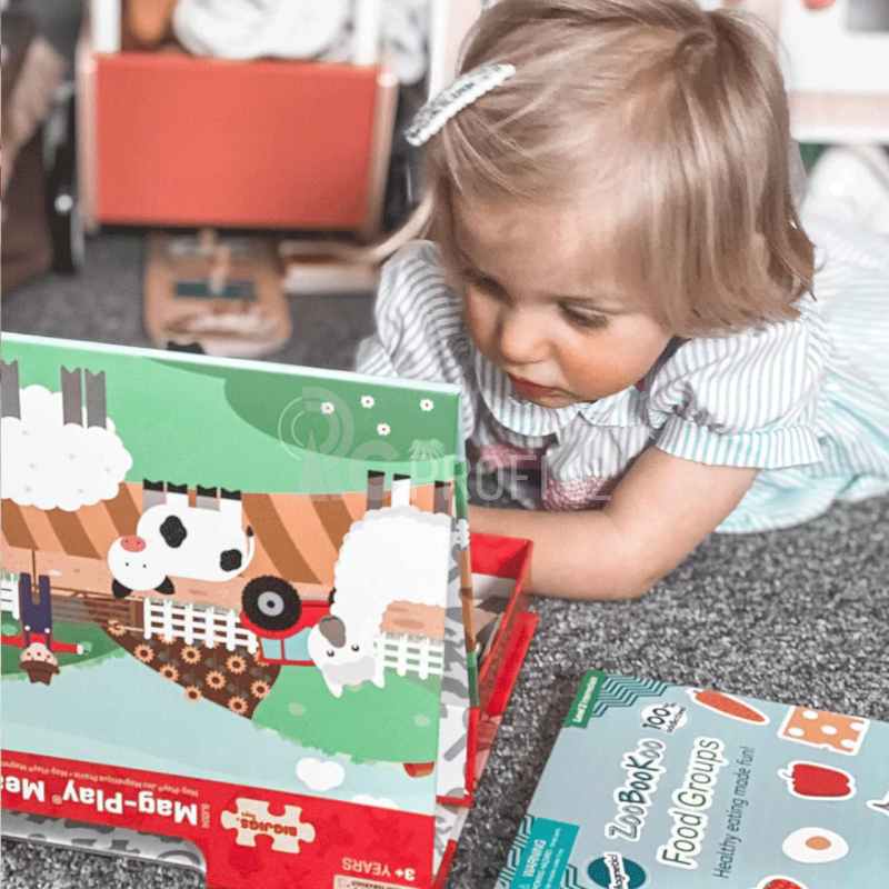 Bigjigs Toys Magnetické oblékací puzzle Farma