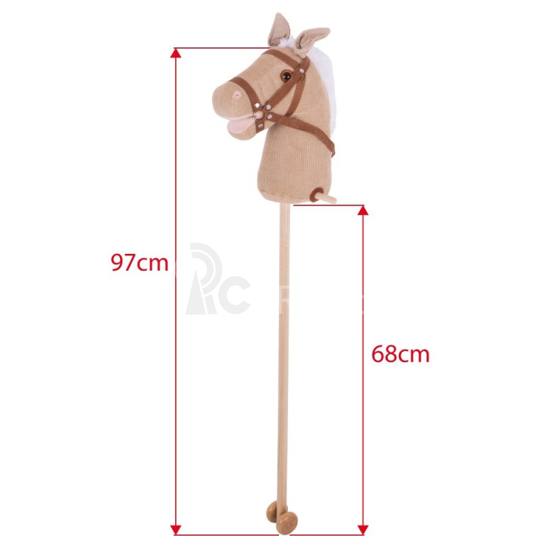 Bigjigs Toys Manšestrový kůň na tyči