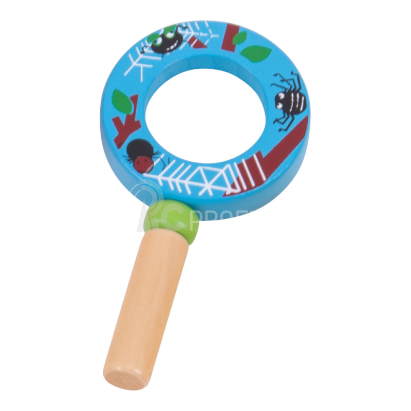 Bigjigs Toys minilupa 1ks  modrá