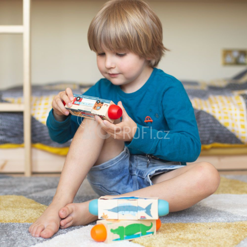 Bigjigs Toys Motorický válec život v moři