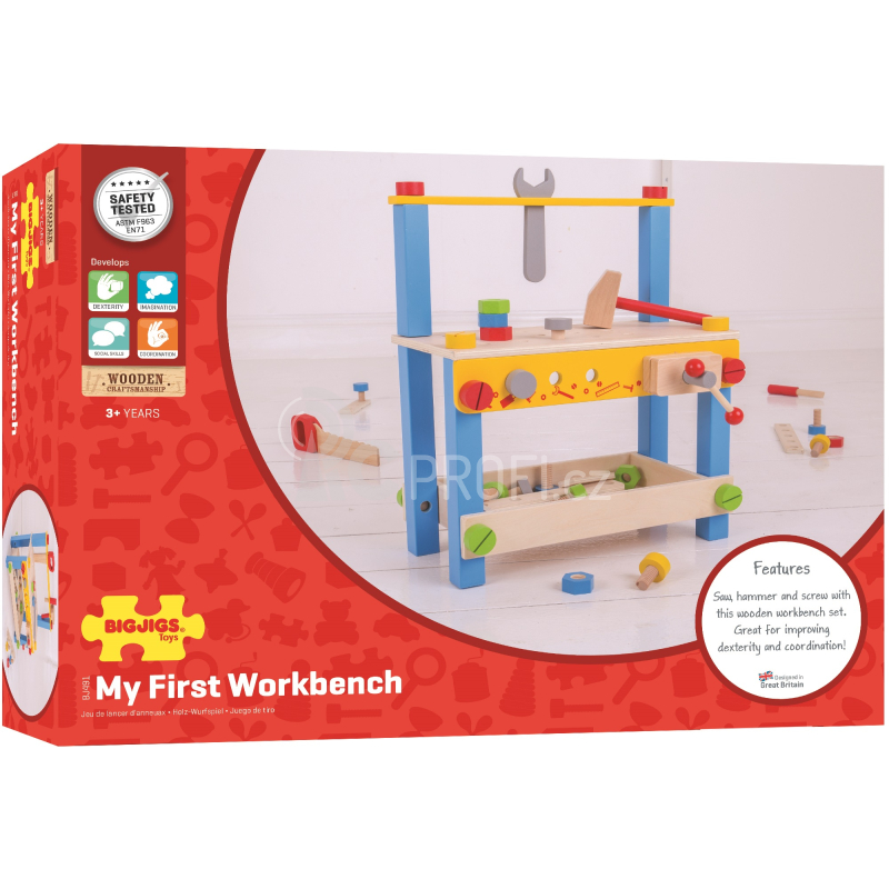 Bigjigs Toys Můj první pracovní stůl