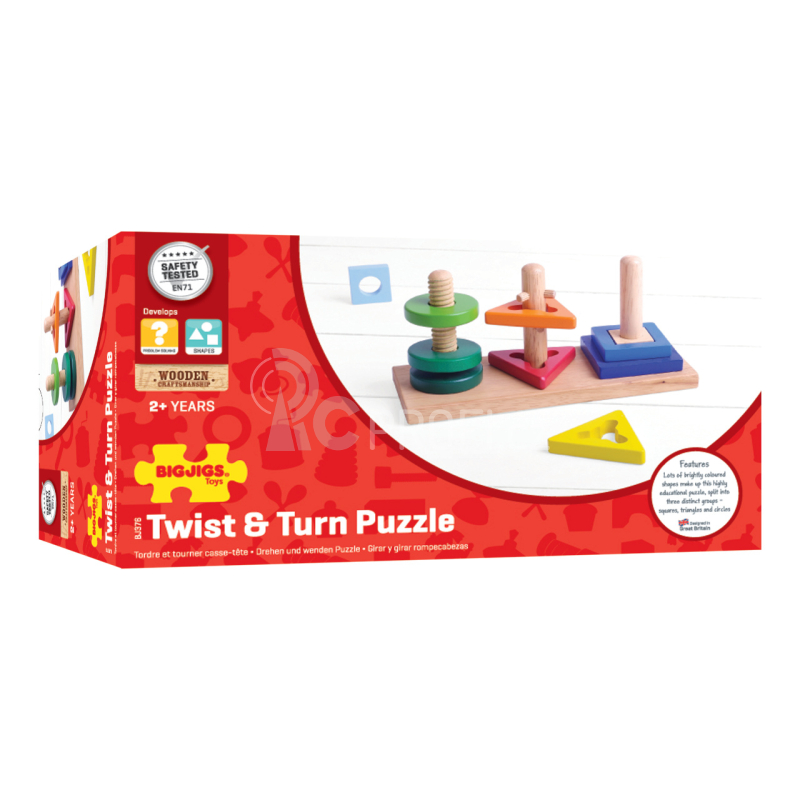 Bigjigs Toys Nasaď a otoč poškozený obal