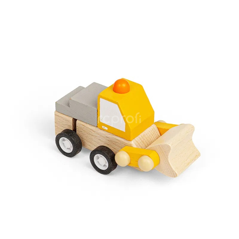 Bigjigs Toys Natahovací stavební autíčko Bagr