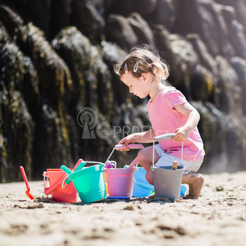 Bigjigs Toys Plážový kyblíček tyrkysový