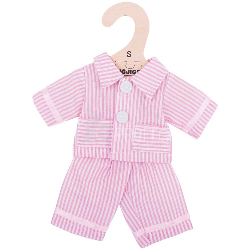 Bigjigs Toys Růžové pyžamo pro panenku 28 cm