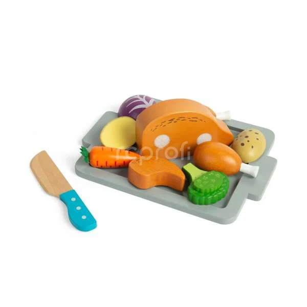 Bigjigs Toys Sada Pečené kuře se zeleninou