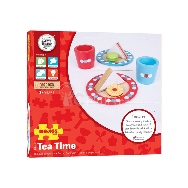 Bigjigs Toys Set svačinka s puntíky