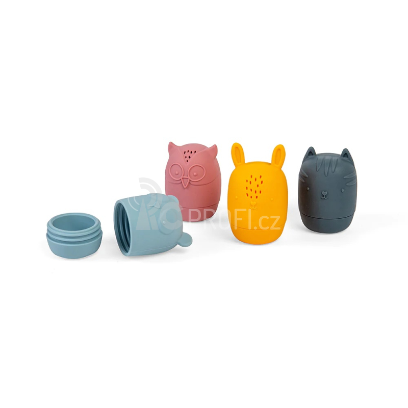 Bigjigs Toys Silikonová maačkací zvířátka do koupele