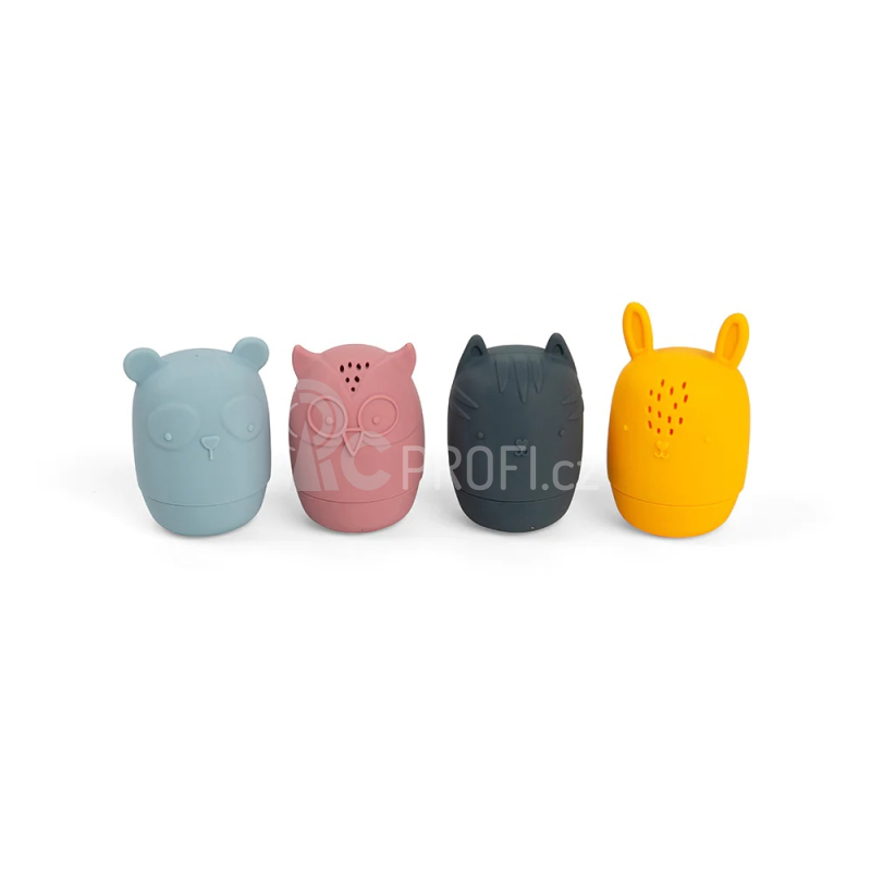 Bigjigs Toys Silikonová maačkací zvířátka do koupele