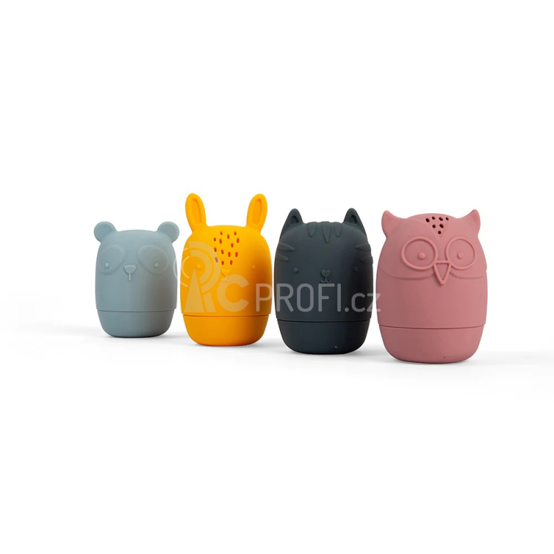Bigjigs Toys Silikonová maačkací zvířátka do koupele