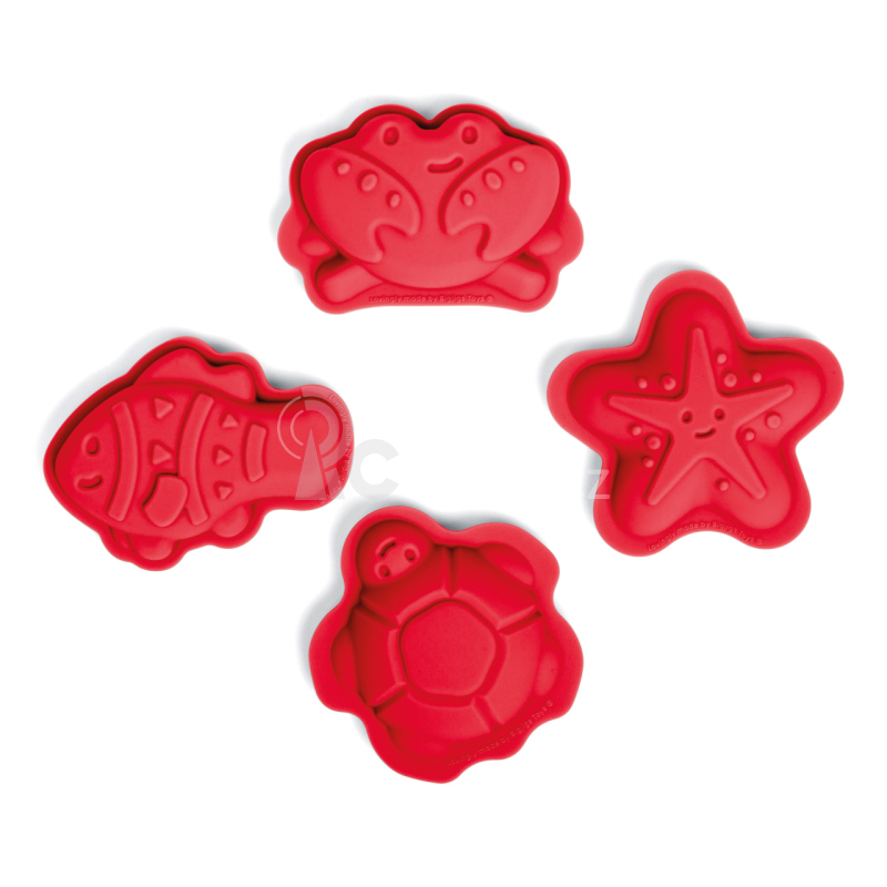 Bigjigs Toys Silikonové formičky červené Cherry