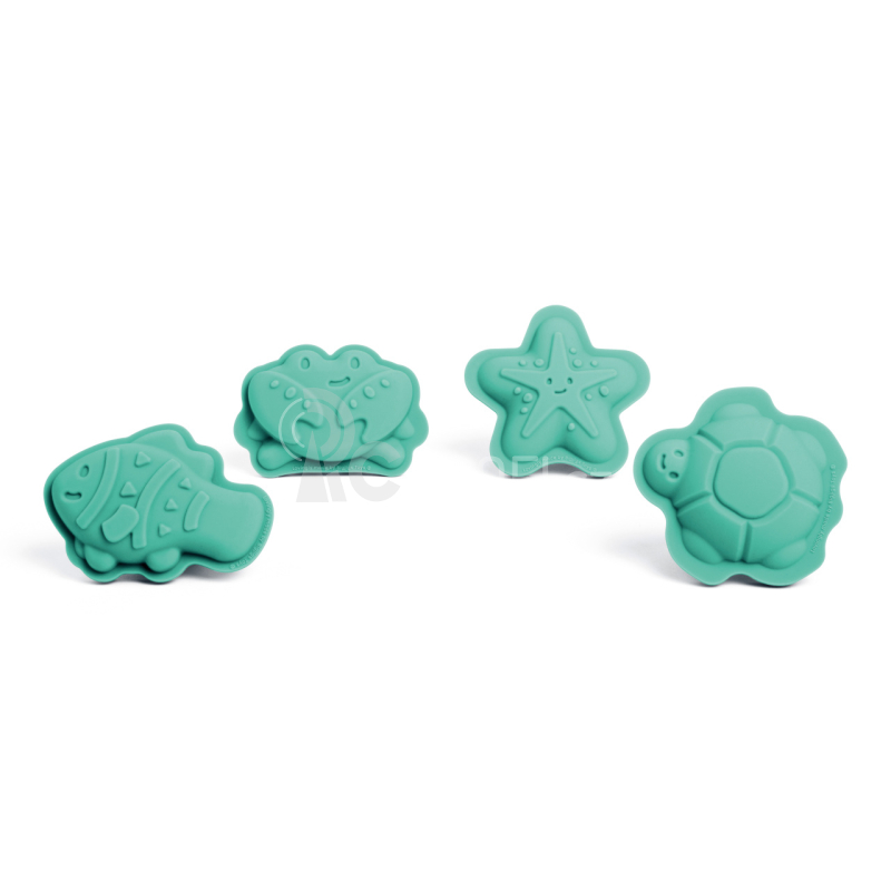 Bigjigs Toys Silikonové formičky zelené Eggshell