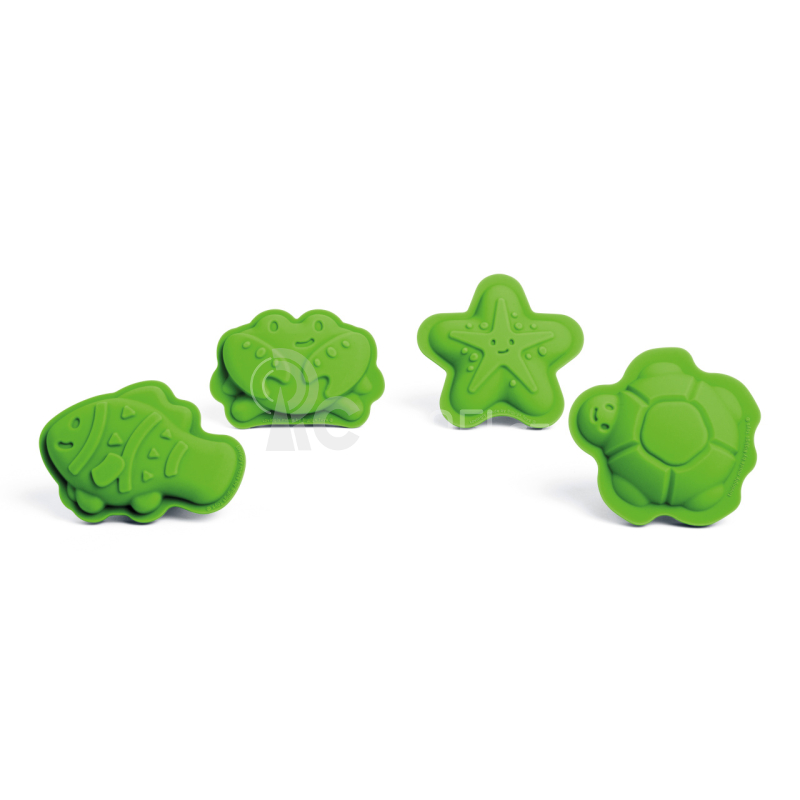 Bigjigs Toys Silikonové formičky zelené Meadow