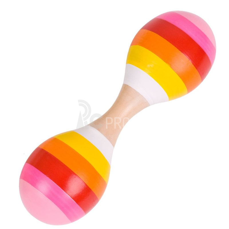 Bigjigs Toys Spojené dřevěné rumbakoule 1 ks
