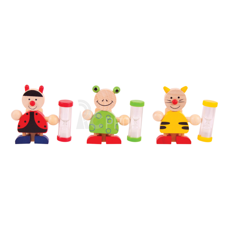 Bigjigs Toys Stojánek na kartáček s přesýpacími hodinami 1 ks