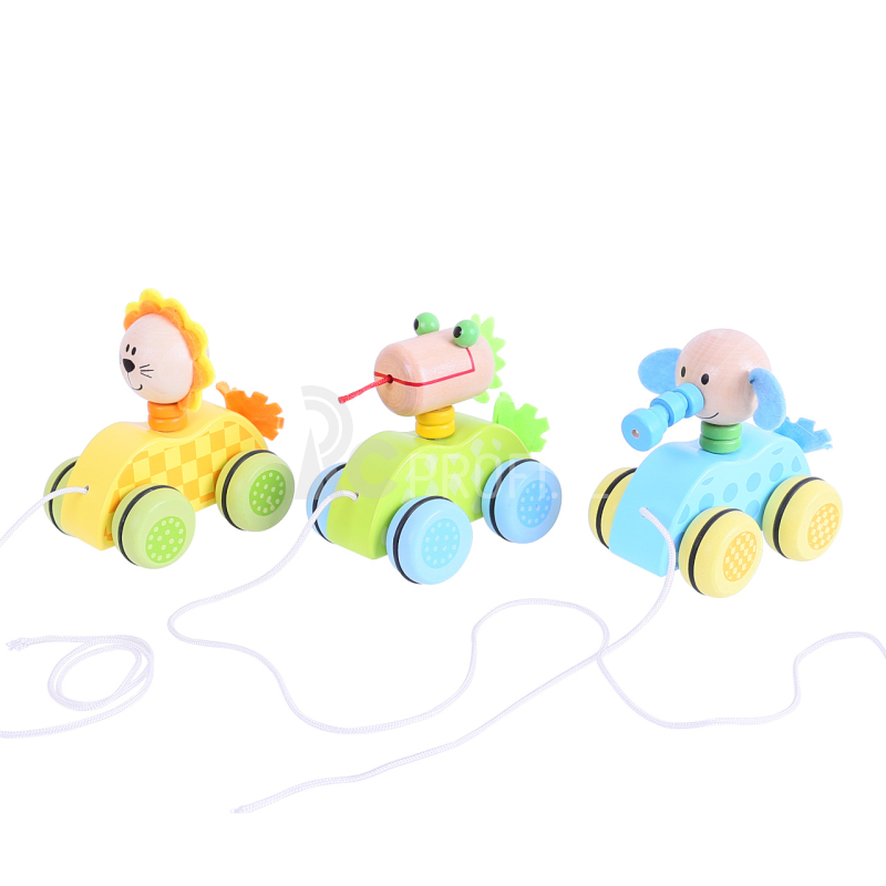 Bigjigs Toys Tahací hračka na provázku slůně - poškozený obal