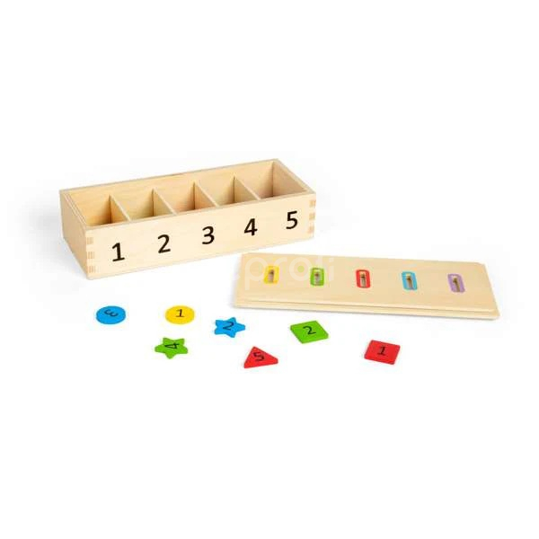 Bigjigs Toys Třídění barev, tvarů a čísel
