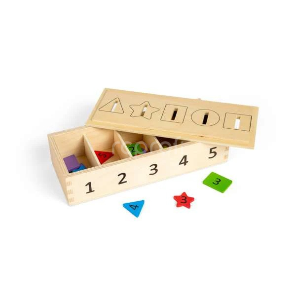 Bigjigs Toys Třídění barev, tvarů a čísel