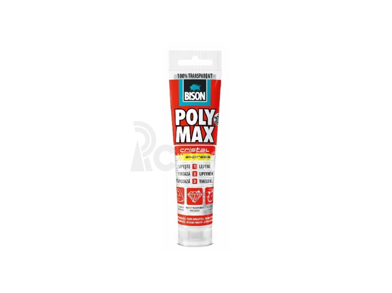 BISON POLY MAX crystal express 115g lepící tmel