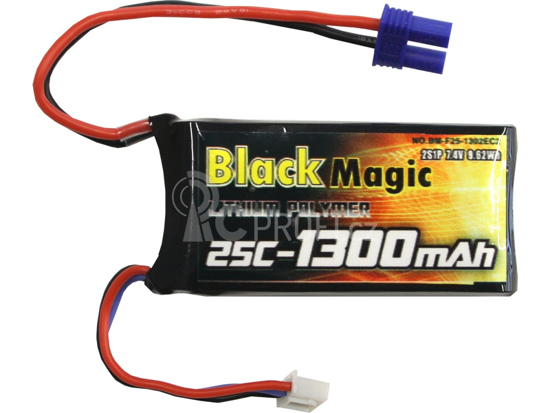 Black Magic LiPol 7.4V 1300m Ah 25C EC3